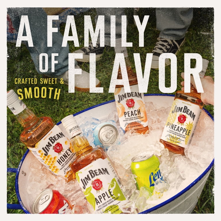Jim Beam Pineapple Bourbon BBN, Infused with Tropical Flavor