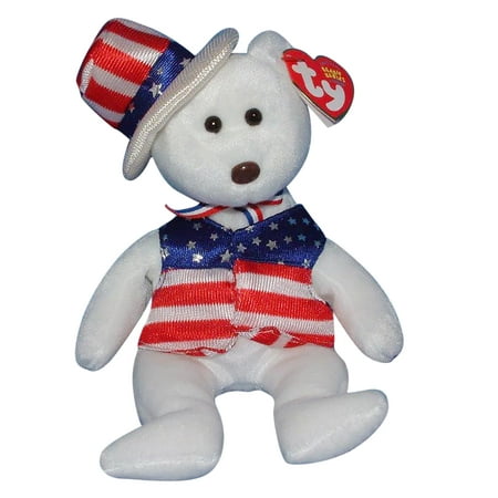 Ty Beanie Baby: Sam the Bear - White | Stuffed Animal | MWMT price history on PriceWatchPro