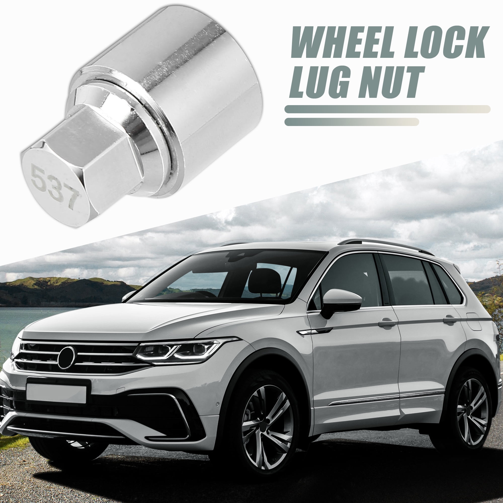 Unique Bargains Wheel Lock Lug Nut Anti Theft Socket Key for Volkswagen Vehicles