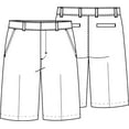 Classroom School Uniforms Adult Flat Front Shorts 52364