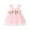 Pink, variant on Baby Girls Lace Embroidery Dress Bowknot Party Dress Bridesmaid Wedding Gown Pink 6-12 Months