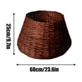 thumbnail image 3 of YOHAVEN Christmas Tree Skirt 22", Natural Woven Wicker Tree Collar Rustic Farmhouse Xmas Holiday Decorations For Living Room Office Party Christmas Tree Base Cover, 3 of 5