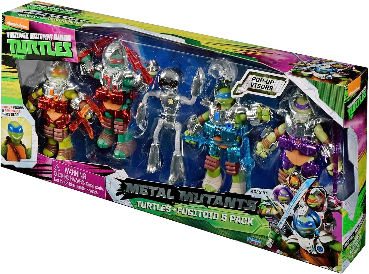 フドウダキング　5体セット Turtles + Fugitoid Action Figure 5-Pack Metal Mutants - Walmart.com