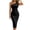 Black, variant on Women’s Summer Long Dress Casual Graduation Day Slip Maxi Dress for Daily Wear and Graduation Season Red XL