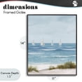 thumbnail image 4 of Stupell Industries Coastal Boats Sailing Away Black Framed Giclee Art, 11 x 14, by Lorenzo Collective, 4 of 8