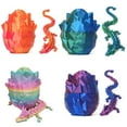 thumbnail image 5 of 3D Dragon Eggs with Dragon Inside, 3D Printed Dragon Egg, 3D Printed Animals, Mystery Dragon Egg, Articulated Crystal Dragon Fidget Toy for Birthday, Valentine'S Day for Him, Boys, Teens, Rainbow, 5 of 7