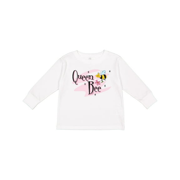 Inktastic Queen Bee Girls Long Sleeve Toddler T-Shirt