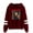Red, variant on Leah Kate Pullovers Hoodies Unisex Pocketless Sweatshirts Fashion Longsleeve Clothing