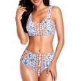 thumbnail image 4 of Traje De Baño De 2 Piezas, 100% Poliéster Elástico Cómodo Bikini De Mujer Transpirable Para Actividades Acuáticas Para Baños De Spa ANGGREK Otros, 4 of 5