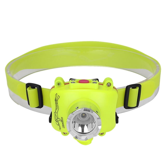 Greeniant Linterna impermeable para buceo, linterna recargable por USB ajustable con diadema, herramientas de iluminación para actividades al Ropa Deportiva, Zapatos