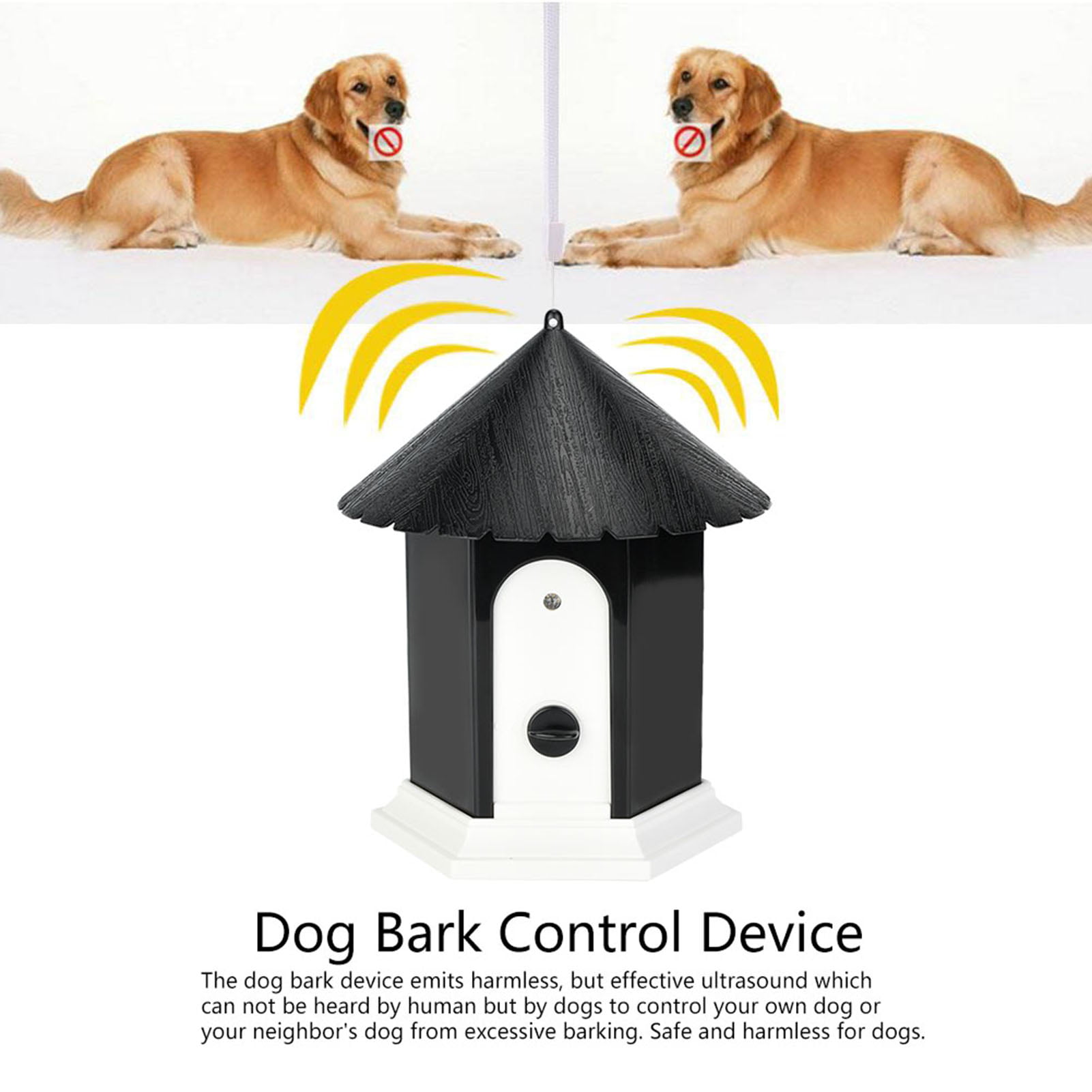 Vitorun Anti Barking Device Barking Control Device Handheld Dog Repellent Ultrasonic Dog Bark Deterrent for Dog Behavior Training 