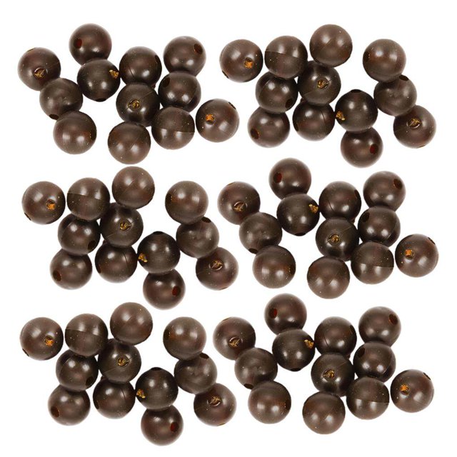 Sonducket 100 Uds 6mm/0,24 pulgadas cuentas de pesca de silicona anticolisión frijoles bolas de cebo de pesca para regalo de pesca Pescar No.1