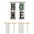 thumbnail image 6 of Fsddascl Eucalyptus Leaves Blackout Curtains for Bedroom/Living Room, Thermal Insulated Kitchen Curtains, Rustic Botanical Plants Text Wood Grain Grommet Darkening Window Treatment Drapes 42"x63"x2, 6 of 6