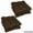 Chocolate, variant on Blazing Needles 16-inch Square Chair Cushion (Set of 4)