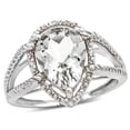 thumbnail image 2 of Star K � Pear Shape 11x8mm Genuine White Topaz Halo Split Shank Big Stone Ring, 2 of 9