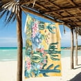 thumbnail image 2 of Ryvnso Cactus Flowers on Orange Background Oversized Beach Towel Microfiber Bath Blankets Swimming Fitness 37" x 74", 2 of 5