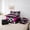 Pink Black, variant on Erosebridal Gradient Purple Honeycomb Bedding Sets Twin Size, Sports Car Flag Comforter Sets With Sheets,Youth Teens Game Bed In A Bag Twin Size,Ultra Soft Room Decorative,7-Piece Reversible