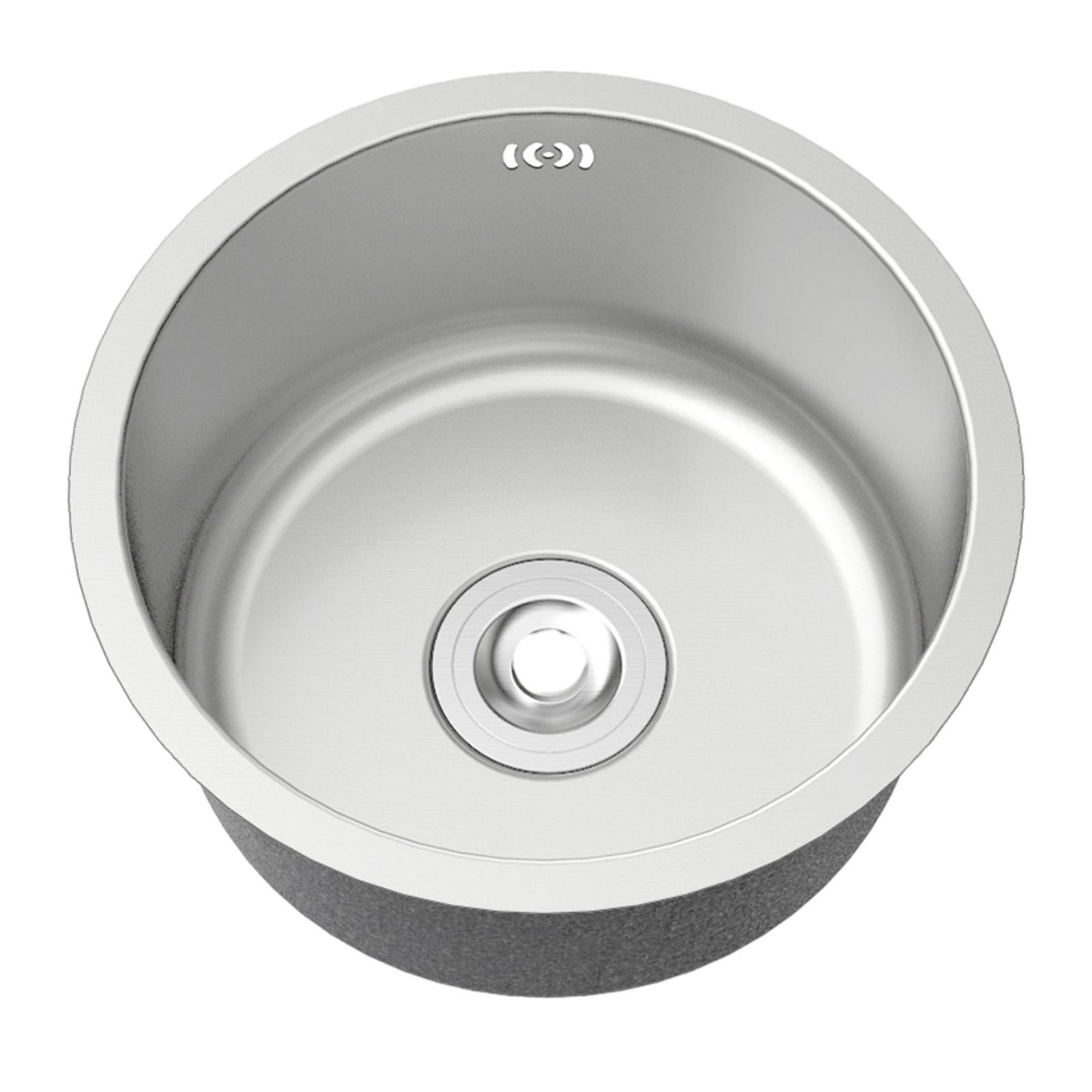 Baoblaze Undermount Kitchen Sinks Fast Drainage Small Island Counters Sink Single Bowl