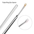 thumbnail image 4 of Stainless 3pcs Stainless Steel Triple Ring Ear Spoon Earwax Remover Cleaning Tool, 4 of 7