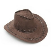 Dark Brown Western Cowboy Cowgirl Cattleman Hat for Kids Halloween Children Party Costume
