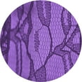 thumbnail image 1 of Ahgly Company Machine Washable Indoor Round Transitional Purple Area Rugs, 5' Round, 1 of 7
