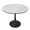 Black/Marbled White, variant on LeisureMod Round Dining Table Modern 31" MDF Wood Tabletop with Steel Pedestal Base for Kitchen and Living Room Bristol Series in Black