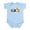 Sky Blue, variant on CafePress - Colorful Paris / Eiffel Tower Infant Bodysuit - Baby Light Bodysuit, Size Newborn - 24 Months