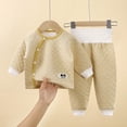 thumbnail image 2 of Gubotare Baby Girl Pajamas Girls 2-piece Snug-fit Holiday Pajama Set, Soft & Cute for Kids 9 12 Months (Yellow,9-12 Months), 2 of 6