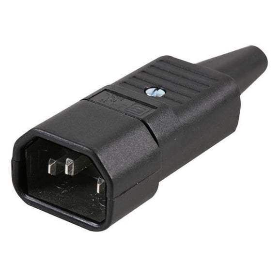 SCHURTER - Rewireable IEC E Straight Plug