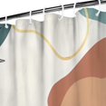 thumbnail image 3 of Brown Boho Abstract and Plant Pattern Shower Curtain 36"x72" ,Bathroom Decorative Shower Curtains Set with 12 Hooks,Modern Waterproof Washable Shower Curtain, 3 of 6