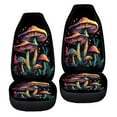 thumbnail image 6 of ZIATUBLE Mushroom Plants Car Seat Cover Protector Auto Front Seat Protector Cover Set 2 Pack Stretchy Seat Covers for Most Car SUV Universal Car Interior Accessories Seat Dust Cover, 6 of 7