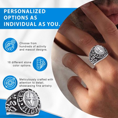 Personalized Men's Limited Plus Class Ring available in Valadium