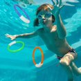 thumbnail image 3 of 7.8 x 5.87 x 2.09 inchesRedPaquete de 4 juguetes de buceo en piscina, anillos de buceo para piscina de agua, juguetes para niños, coloridos, fáciles de encontrar y agarrar, 3 of 5