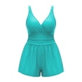 thumbnail image 5 of Plus Size Swim Romper Women Modest One Piece Swimsuit Full Coverage Boyleg with Pockets 2026 Bathing Suit Swimwear Summer Beach Vacation Outfits, 5 of 8