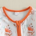 thumbnail image 4 of mgoYE Baby Girl Clothes 0-3 Months Baby Girls Boys Easter Outfit Footed Romper One-Piece Sleepwear and Play Zip Front Footie Romper 0-12 Month(Orange,9-12 Months), 4 of 8