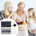 thumbnail image 3 of 9Pairs Interchangeable Aluminum Circular Knitting Needle Set with1eatherCase for Beginner Knitting Weaving Project, 3 of 9