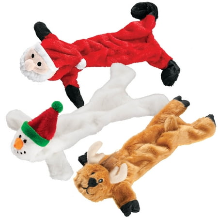 Stuffing Free Christmas Dog Toys, Set of 3 (Best Dog Toys For Christmas)
