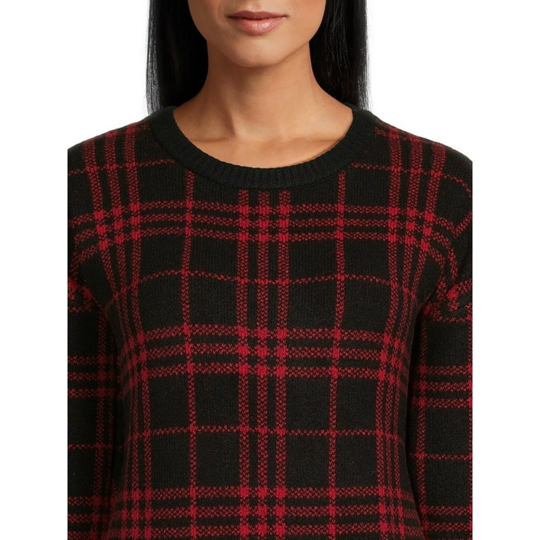 Red shop plaid sweater