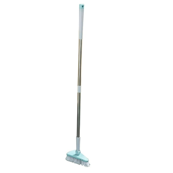 Tub Cleaner Brush with Long Handle, 37" Tub Scrubber with Flexible Head, Floor Scrubber for Cleaning, No Scratch Shower Cleaning Brush for Bathtub, Bathroom Ceilings, Toilet, Kitchen, Tile, Sink