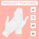 thumbnail image 4 of Guantes lipetol 36 piezas blancos de algodón hidratantes talla XL, 4 of 7