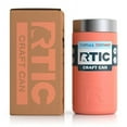 thumbnail image 3 of RTIC Craft Can Cooler with Splash Proof Lid, Coral, 16 oz, Double Wall Vacuum Insulated, Stainless Steel, Sweat Proof, 3 of 5