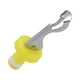 thumbnail image 1 of Yuarrent Copas de vino selladas frescas y sabrosas para amantes del vino Copas de vino de plástico ligeras Copas de tapón de vino Barra de herramientas amarillo y blanco 1, 1 of 6