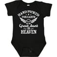thumbnail image 3 of Inktastic Handpicked for Earth by My Great Aunt in Heaven Boys or Girls Baby Bodysuit, 3 of 5
