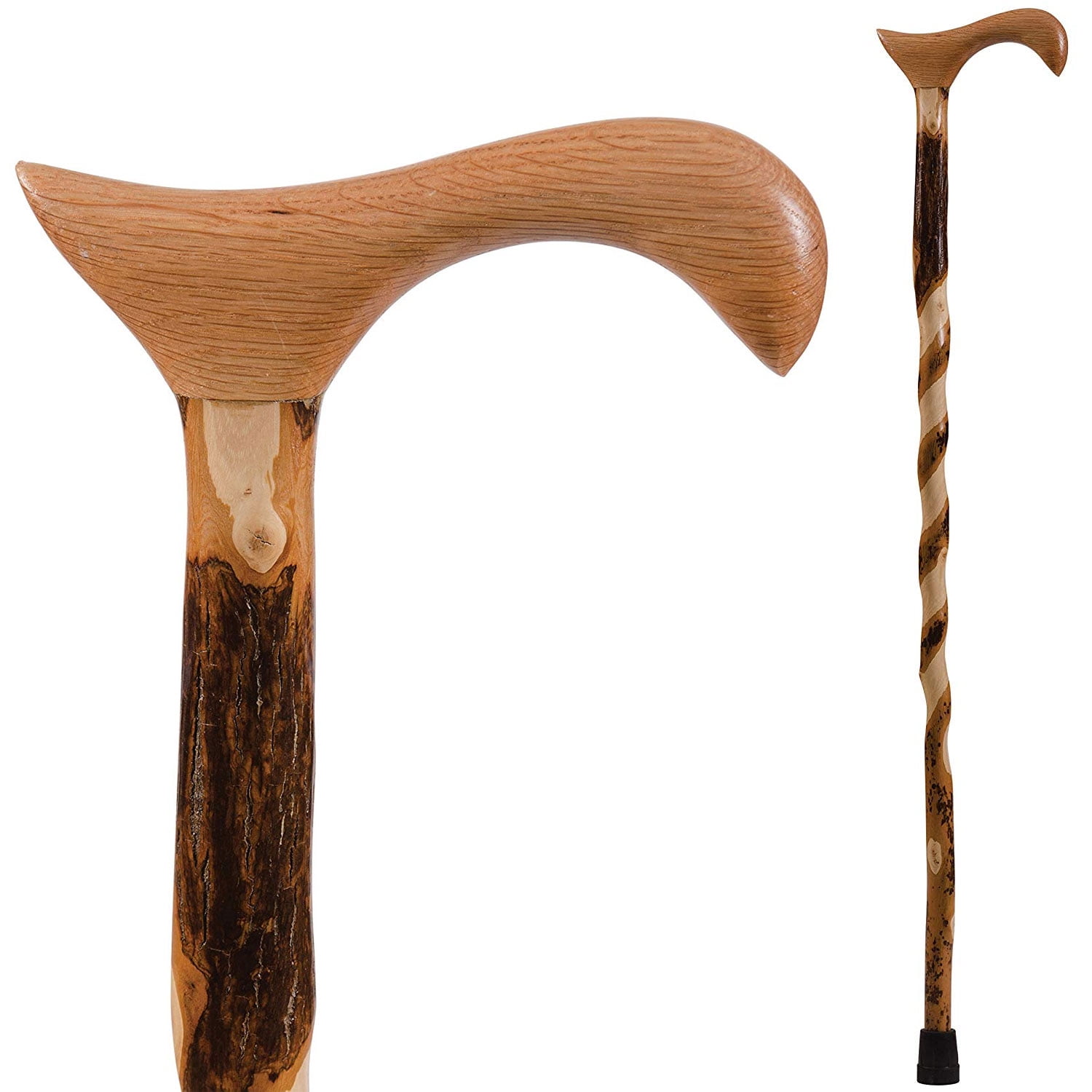 Brazos 37' Twisted Hickory Derby Walking Cane