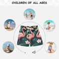 thumbnail image 6 of FORMRS Boys Swim Trunks Quick Dry Mesh Liner Boardshorts Sizes XS-XL, Flamingo Leaves Pattern, 6 of 7