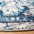 thumbnail image 3 of SAFAVIEH Madison Elinor Traditional Distressed Area Rug, Ivory/Blue, 6'7" x 6'7" Round, 3 of 8