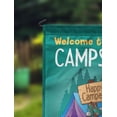 thumbnail image 2 of Printtoo Teal Green Welcome To Our Campsite Outdoor CampingFlagCustom Personalized Camping Flags For Campers Double Sided CampsiteFlag, 2 of 4