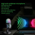 thumbnail image 2 of USB Condenser Microphone Rgb Microphone Wire Game Live Recording Studio Streaming Laptop Esports Game Microphone, 2 of 5