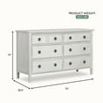 thumbnail image 6 of evolur Julienne Double Dresser - Antique Grey Mist, 6 of 7