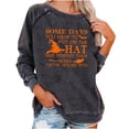 thumbnail image 2 of Nouveaux Hauts pour Femmes 2023 en Solde Hauts Décontractés à Manches Longues Col Rond Blouse Ample Imprimé Graphique d'Halloween Chandail en Molleton Costumes d'Halloween pour Femmes, 2 of 6
